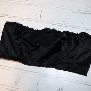 🖤 Glamorise Strapless Bandeau Bra · Size 38 B–D · Black